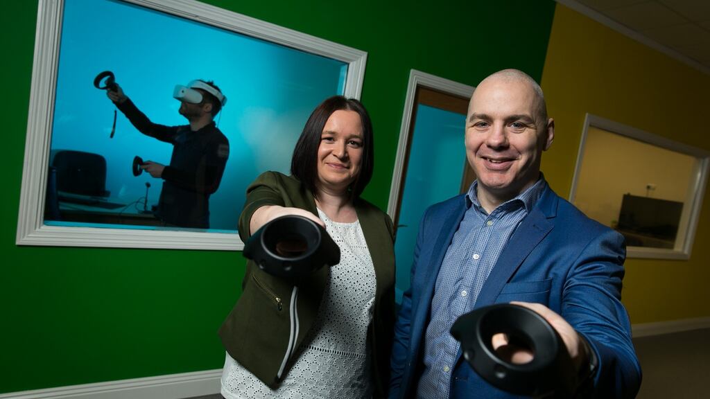 Sandra Whelan, COO and David Whelan, chief executive, Immersive VR Education Photograph: SON Photographic