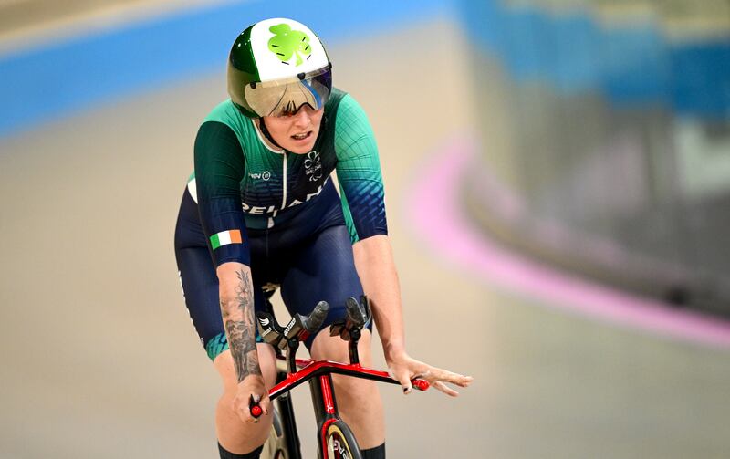 Richael Timothy: 'I suppose I missed a bit of track time this year, I’m just so happy to have done a PB, that was my goal.' Photograph: Ramsey Cardy/Sportsfile
