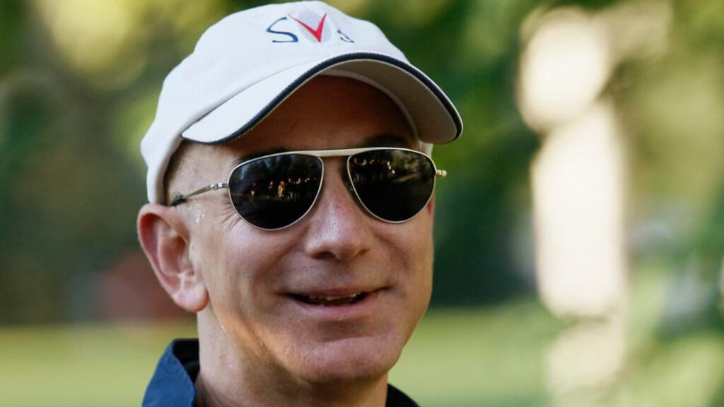 Amazon.com chief executiveJeff Bezos agrees to buy the Washington Post for $250m. Photograph: Rick Wilking/Reuters