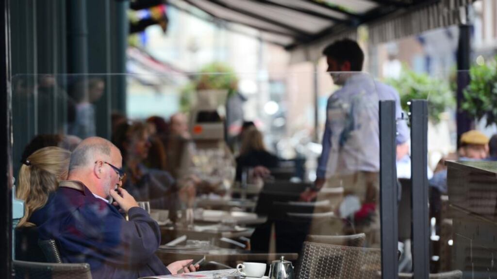 Managers in the hotel, catering and leisure sector reported the highest levels of confidence in their own business according to the survey from Ibec. Photograph: Bryan O’Brien / THE IRISH TIMES