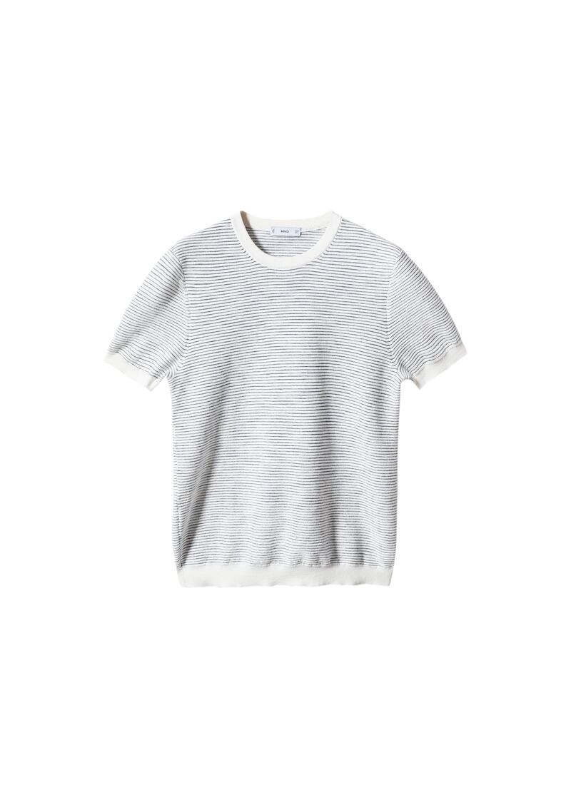 Stripe t-shirt, €22.99, Mango