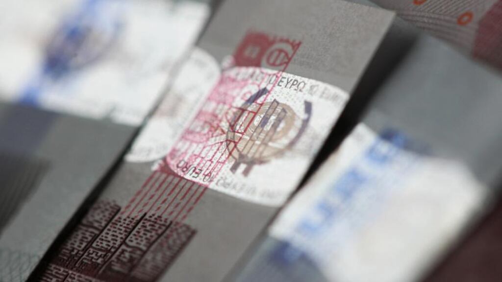 Eurostat said unadjusted imports fell 6 per cent in annual terms in January to €140.3 billion while exports were almost unchanged at €148.2 billion.