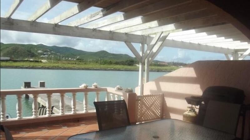 Barbuda and Antigua: The open-plan living space overlooks the water