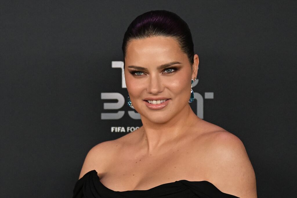 Brazilian model Adriana Lima at the Best FIFA Football Awards 2022. Photograph: Franck Fife/AFP via Getty