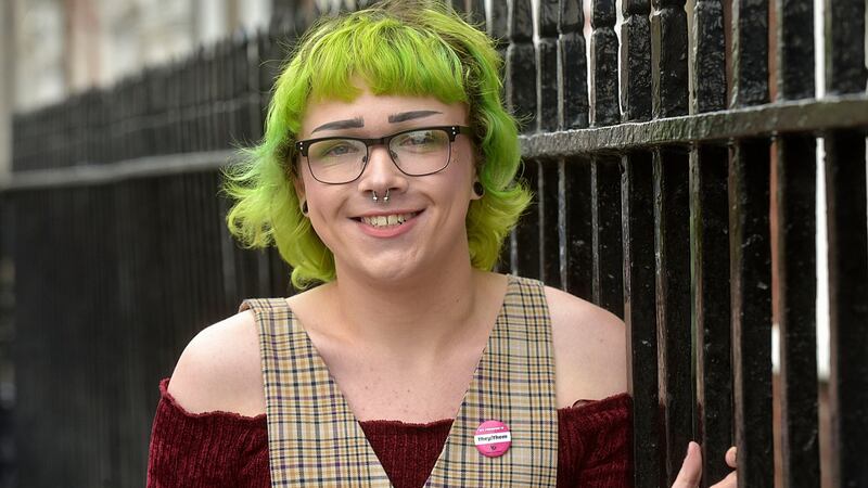 Transgender activist Julie James (20) from Co Kildare. Photograph: Tommy Clancy