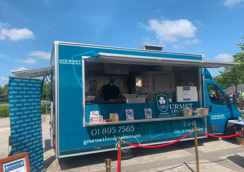 The Gourmet Food Parlour truck travels nationwide and serves a broad menu.