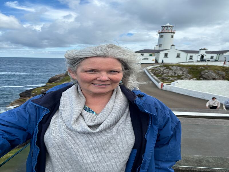 Eimear Ní Mhathúna at Fanad Head lighthouse in Co Donegal, manager of the tourist centre.