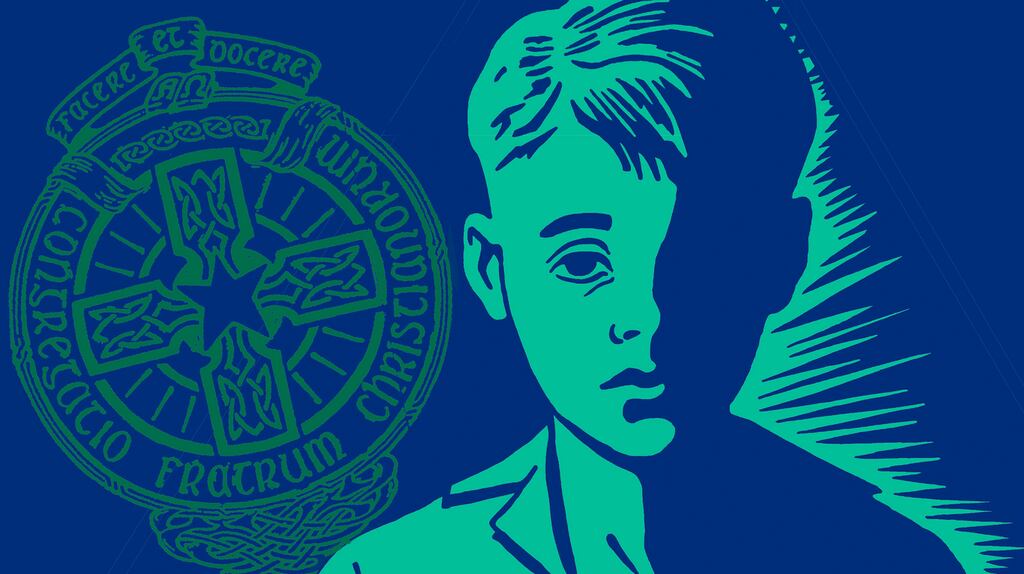 Caranua was established in 2012 to manage €110 million pledged by congregations to enhance the lives of survivors of institutional child abuse. Image of boy: CSA Images/B&W Archive Collection/Getty. Crest: public domain. Montage: Paul Scott