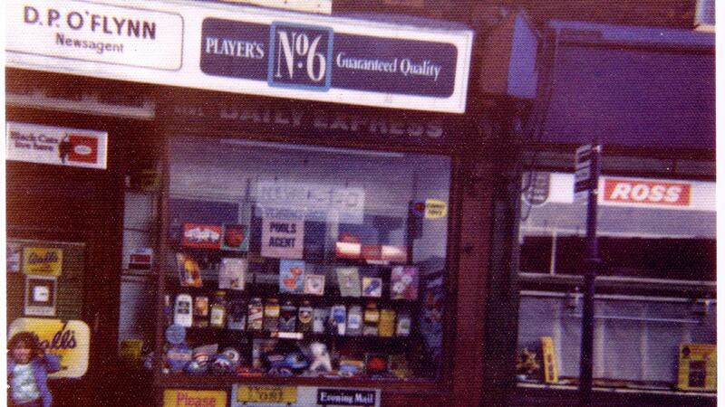 Catherine outside her dad’s shop in Birmingham.