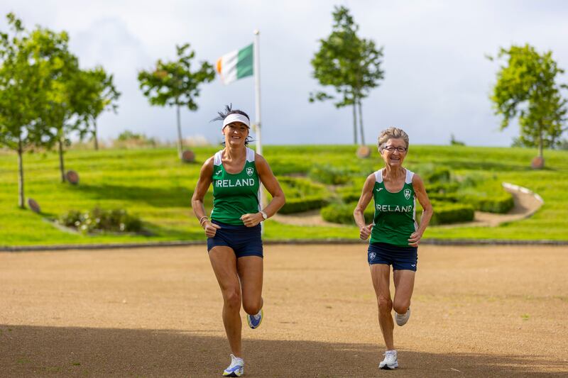 Michelle Kenny with her mother Eileen at Burgess Park, Athlone, Co Westmeath. Photograph: Tom O'Hanlon