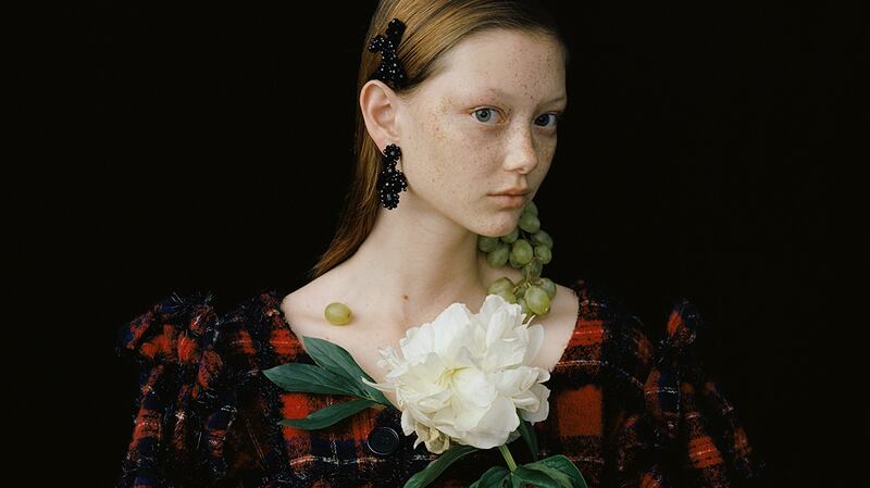Model Sara Grace Wallerstedt appears in the latest edition of A Magazine Curated By, which Simone Rocha edited. Photograph: Leslie Zhang