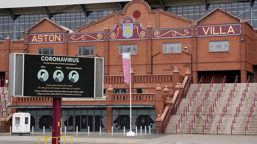 Aston Villa are to use youth players in order to fulfill their FA Cup tie with Liverpool. Photograph: Morgan Harlow/PA