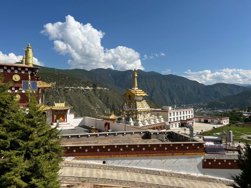 Tibetan Buddhist monastery in Xiangcheng, western Sichuan. Photograph: Denis Staunton
