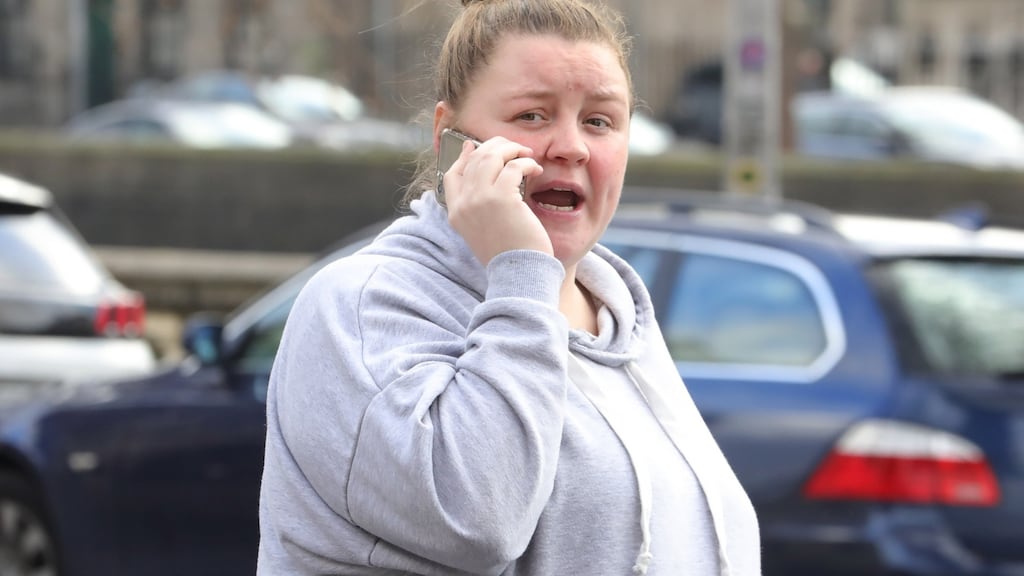 Amy Lee pictured leaving the Four Courts  after she appeared before the Dublin District Court in relation to animal cruelty charges. Photograph: Collins Courts