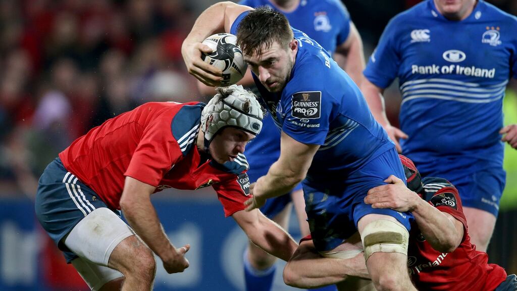 Leinster backrow forward faces up to 10 weeks of the sidelines after breaking a bone in a  foot. Photograph:  Dan Sheridan/Inpho