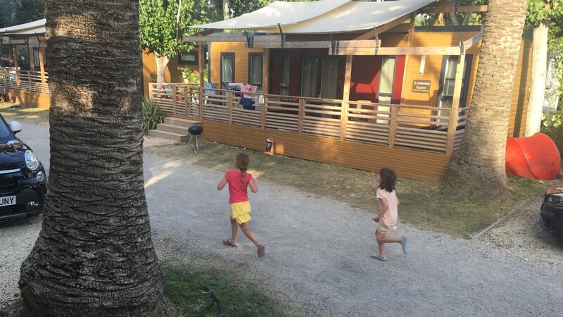 At Playa Montroig, Conor Pope’s children hit it off with the neighbours’ children