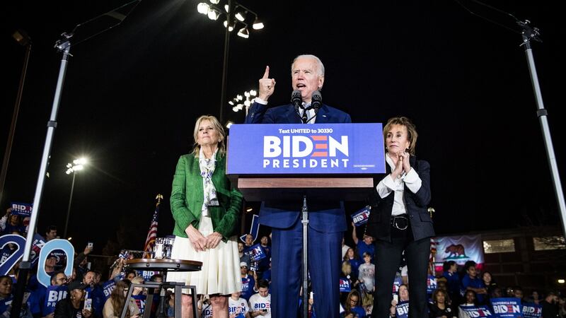 Joe Biden: ActBlue, a website based in Cambridge, Massachusetts, has become the powerhouse of Democratic fundraising efforts. Photograph: Josh Haner/New York Times