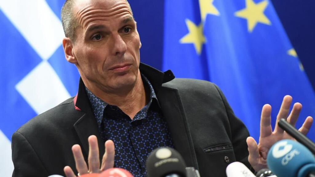 Greek finance minister Yanis Varoufakis: he refused to countenance a draft communiqué proposed by the European Commission and the eurogroup of euro zone finance ministers. Photograph: Emmanuel Dunand/AFP/Getty Images