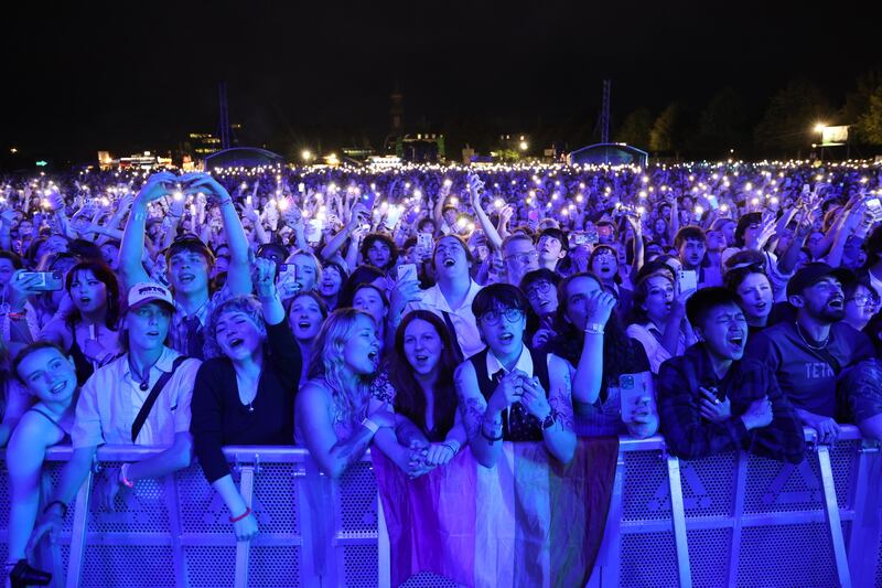 Fans at the Boygenius concert at Royal Hospital Kilmainham, Dublin. Photograph: Nick Bradshaw