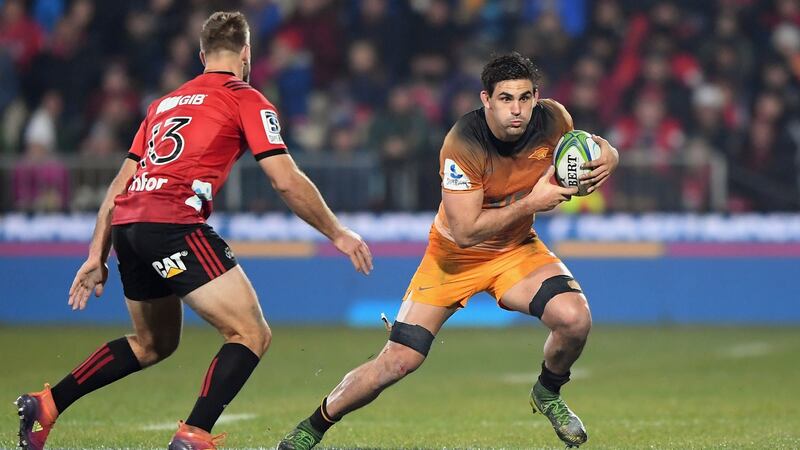 Argentina captain Pablo Matera in action for the Jaguares. Photograph: Kai Schwoerer/Getty