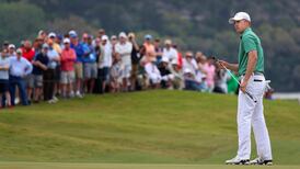 No celebrations for Jordan Spieth as he eyes a second Green Jacket