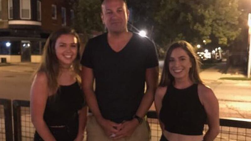 Emma Kelly tweet: “Painfully awkward pic of us and Leo when I realised it was the Taoiseach Leo Varadkar.”