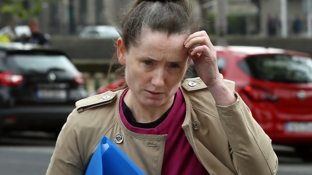 Jean Chambers, with an address in Glasnevin, Dublin pictured leaving the Four Courts after the opening day of her High Court action for damages. Photograph: Collins Courts