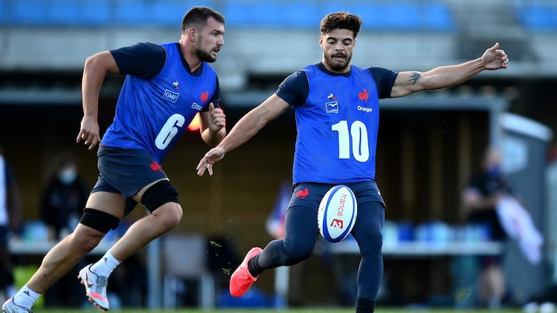 Romain Ntamack will look to inspire France to Six Nations glory on Saturday night. Photograph: Franck Fife/Getty/AFP