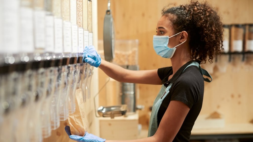 The research suggests that two thirds of Irish people have noticed local businesses adapting services to offer online shopping as well as investing in safety measures. Photograph: iStock