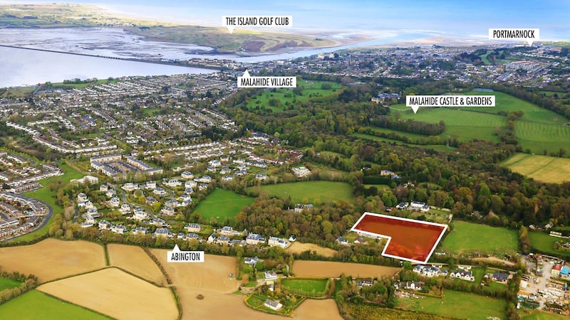 1.65 hectare (4.1 acre) residential development site in Streamstown, Malahide, Co Dublin