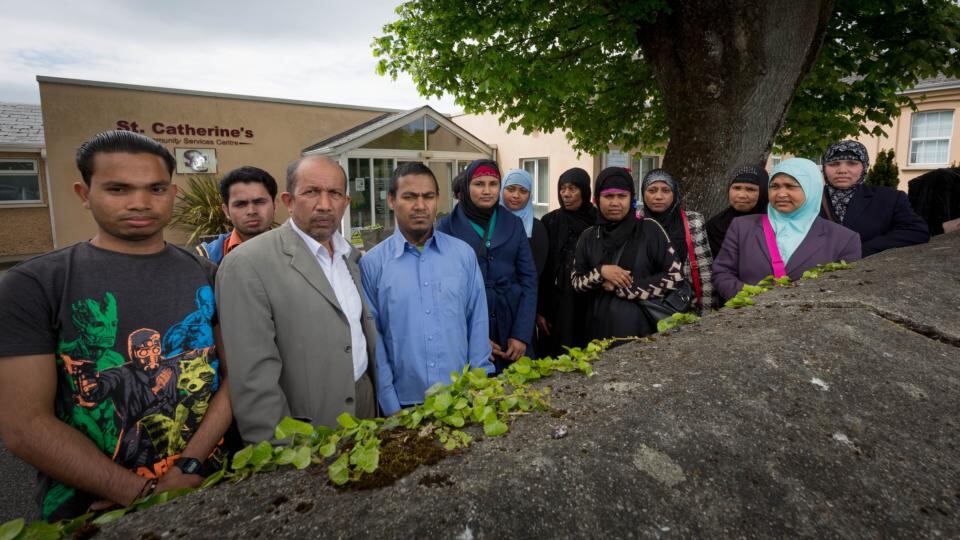Mohammed Ismail,Yasmin Mohammed, Robi Alam, Shah Alam, Mymuna Khatun, Almas Khatun, Rabiya Rabiya, Noor Khatun, Jabeda Khatun, Sofia Begum, Momena Khatun and Hamida Begum. Photograph: Dylan Vaughan