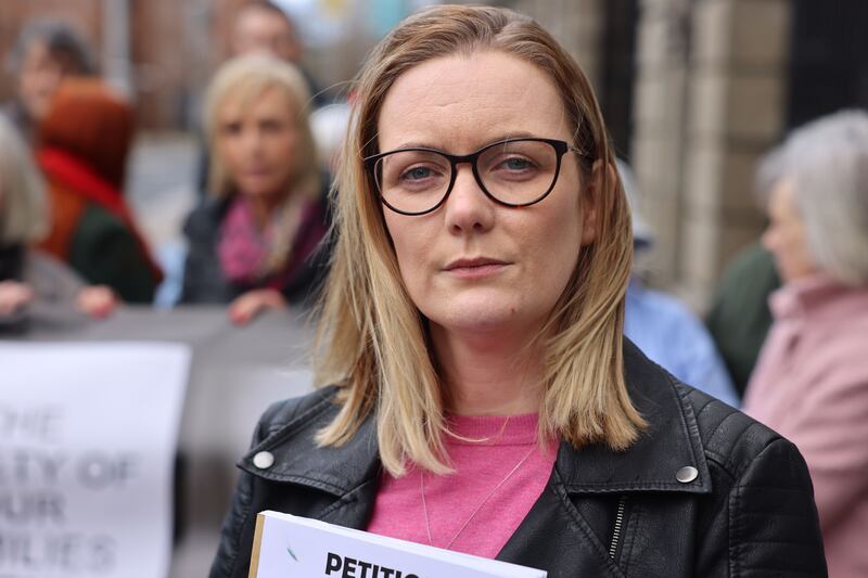 Midleton resident Caroline Leahy's home was damaged by floods. Photograph: Dara Mac Dónaill