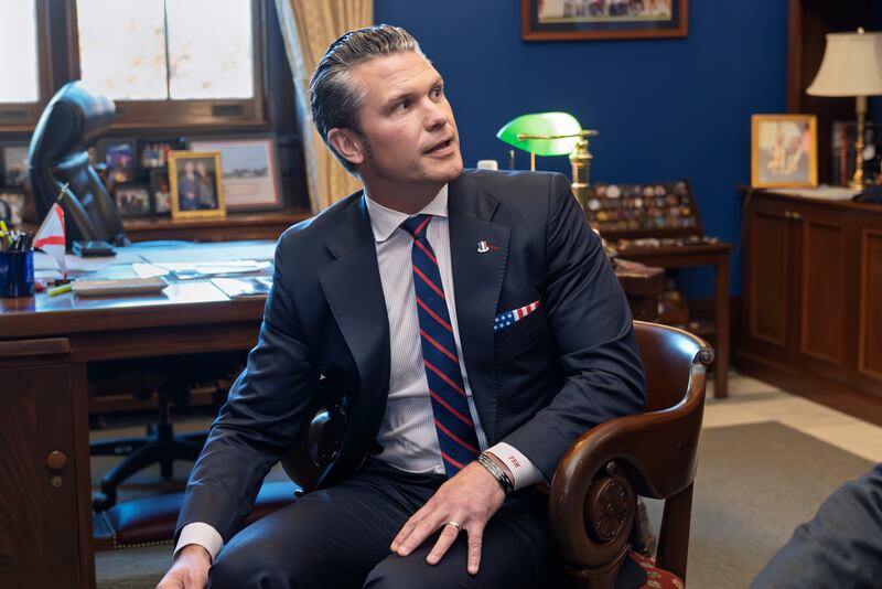 Pete Hegseth has told the incoming Senate armed services committee chairman, Roger Wicker, that he would not drink if his appointment was approved. Photograh: J Scott Applewhite/AP