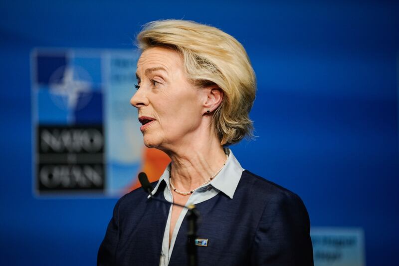 European Commission president Ursula von der Leyen during a Nato summit in The Hague, Netherlands, last June. Photograph: Lina Selg/Bloomberg