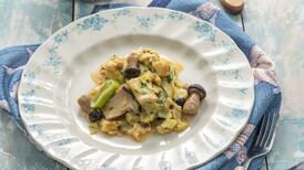 Paul Flynn: Piperade of leeks, mushrooms and Coolea cheese