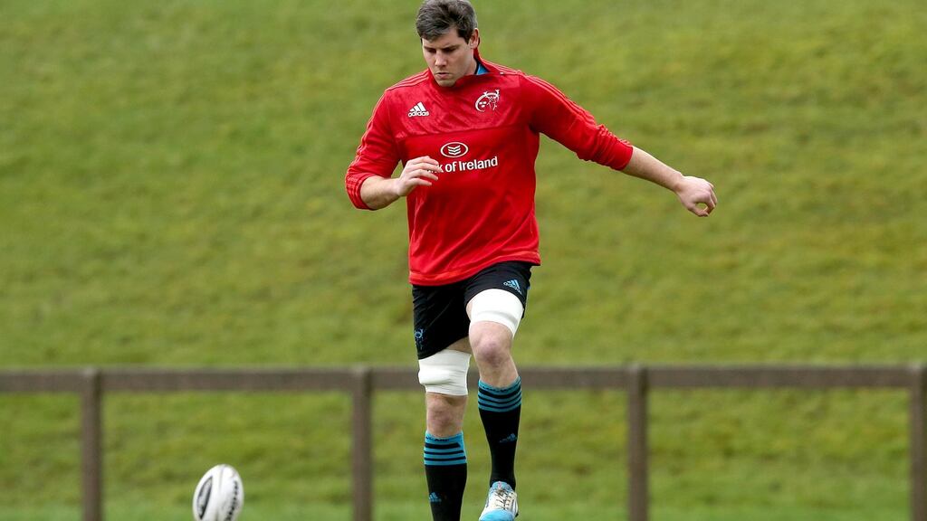Dave O’Callaghan: returns at openside flanker for Munster against Ospreys. Photograph: Donall Farmer/Inpho
