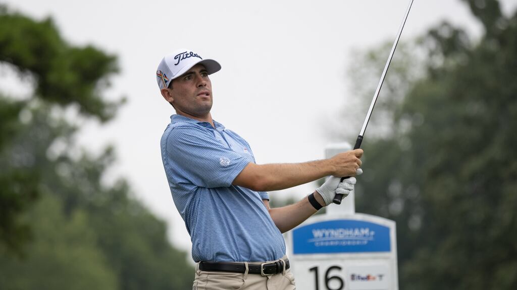 Jake Shuman in action during last year’s Wyndham Championship. Photo: William Howard/Icon Sportswire via Getty Images