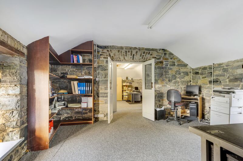 Converted two room office in the outbuildings to the rear of Glebe House