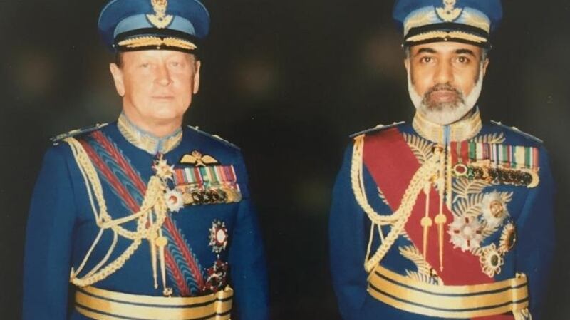 Erik Bennett with Sultan Qaboos of Oman. The two men were close.