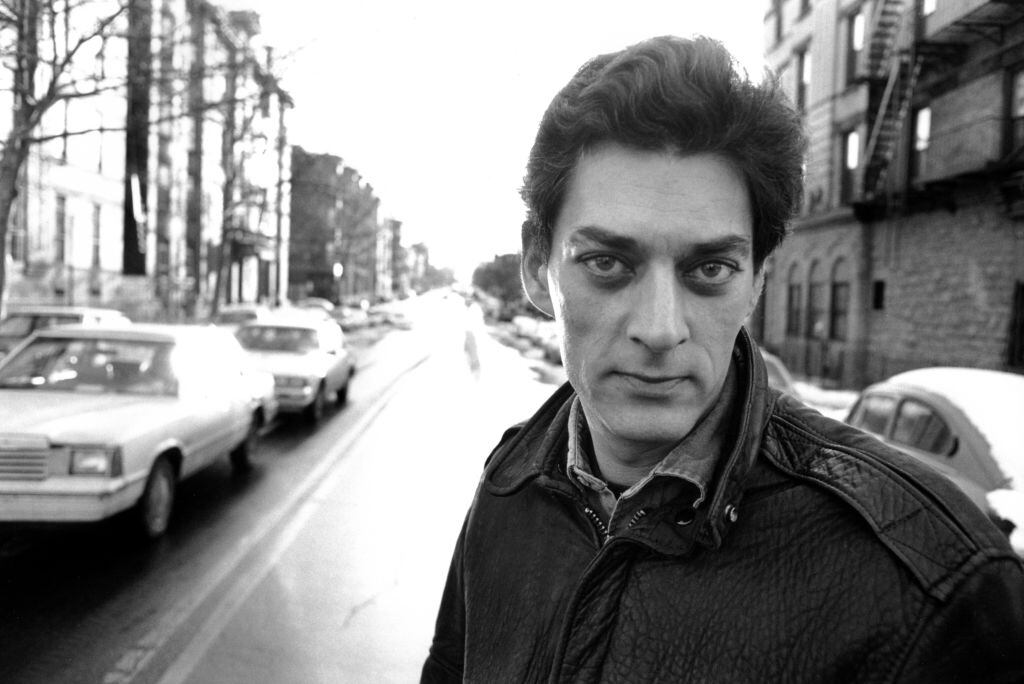 Paul Auster at home in Brooklyn, New York, in 1998. Photograph: Ulf Andersen/Getty Images