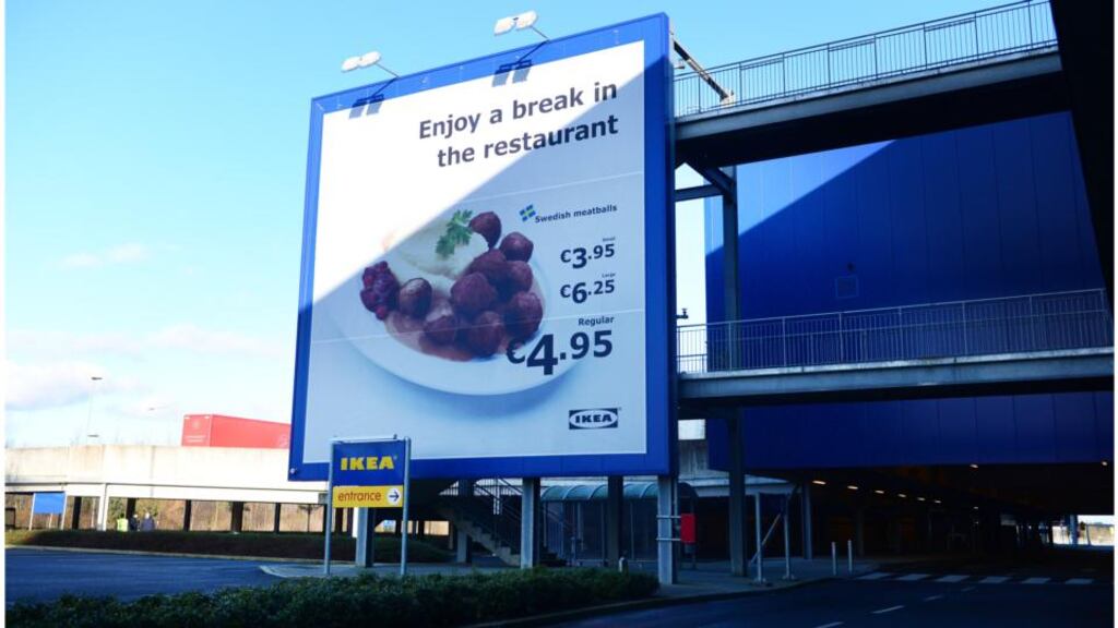 Testing times: the Ikea shop in Dublin removed meatballs from its menu temporarily. Photograph: Bryan O’Brien