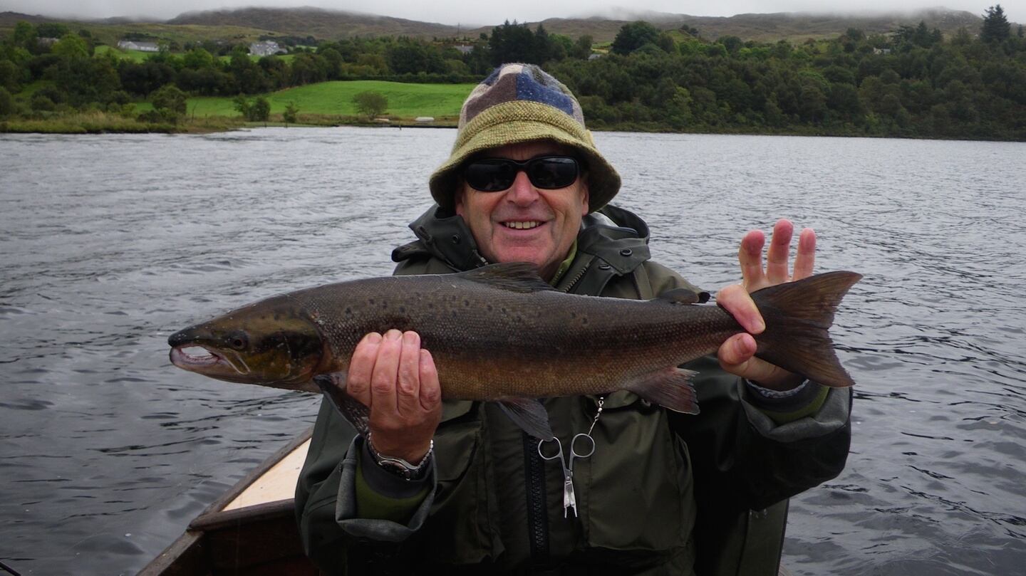 Mark McDonald with 3kg salmon from Lough Eske