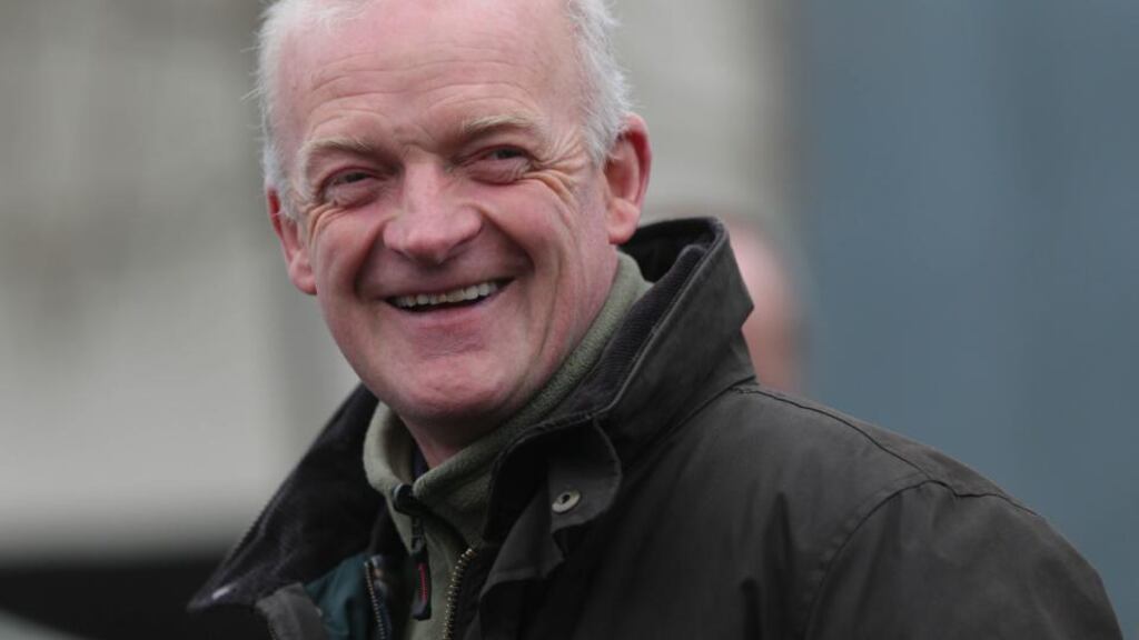 Trainer Willie Mullins: claimed victory with four horses on the opening day of the Cheltenham festival and a 1-2-3 in the Champion Hurdle. Niall Carson/PA