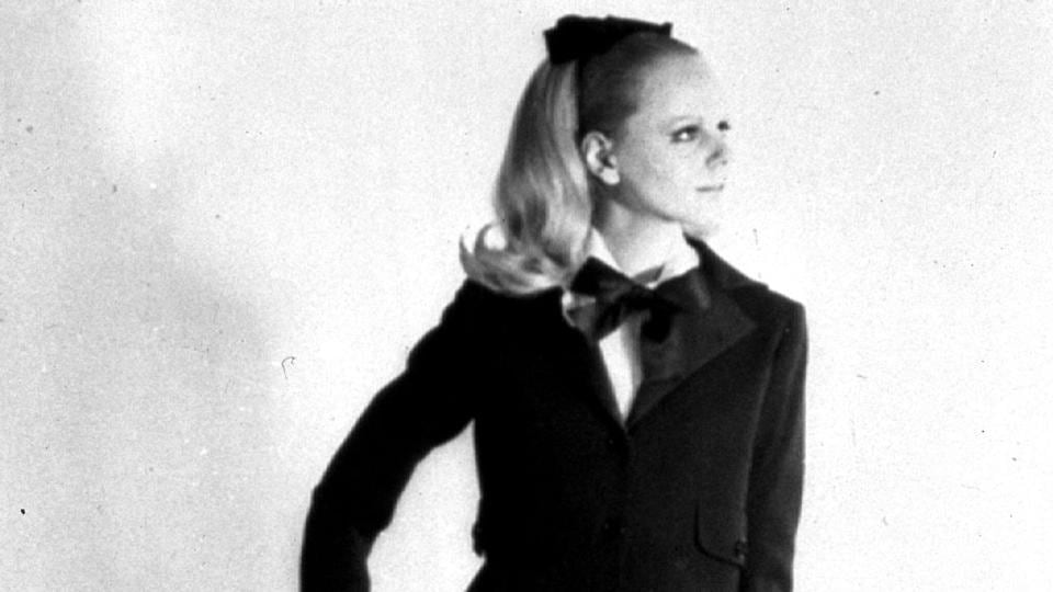 Yves Saint Laurent’s woman’s tuxedo from his 1966-1967 autumn/winter collection Photograph: Reuters Yves Saint Laurent’s woman’s tuxedo from his 1966-1967 autumn/winter collection Photograph: Reuters