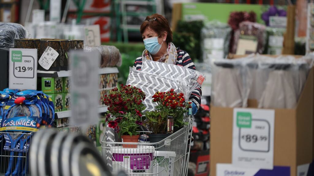Shopping in Woodies Bray, 2020. Photograph: Nick Bradshaw, The Irish Times
