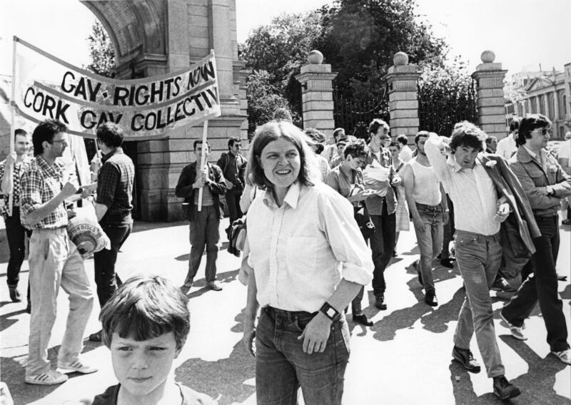 Rose Dugdale at a gay rights protest in Dublin. Photograph: Eamonn Farrell/RollingNews.ie