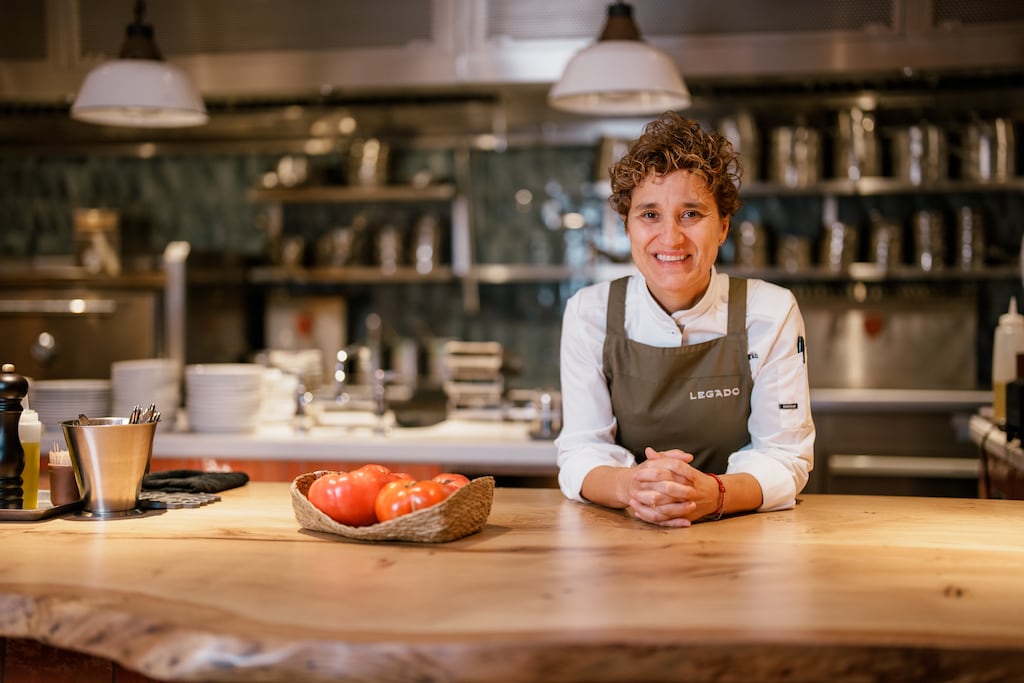 Chef Nieves Barragán Mohacho at Legado. Photograph: Sam Cornish