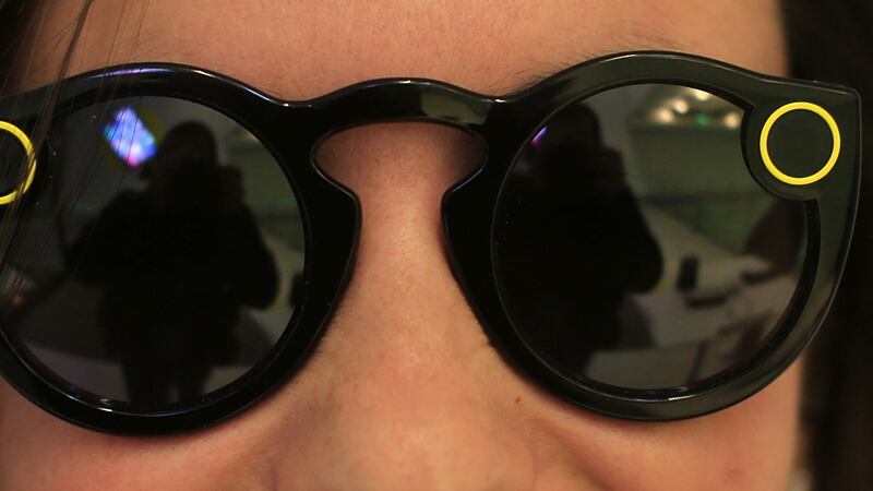Snapchat Spectacles. Photograph: Saul Martinez/Bloomberg