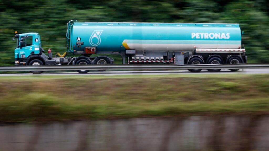 Brent crude edged down near $108 a barrel this morning . Photo: Reuters