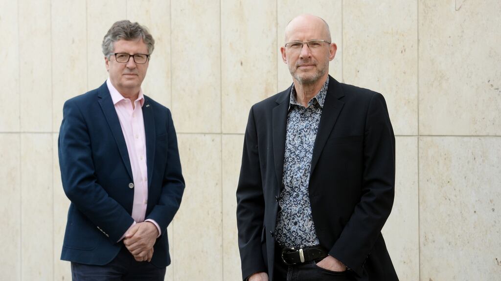 David Duffy (left), founder and chief executive of the Corporate Governance Institute, with Anthony Quigley, founder and chairman. Photograph: Alan Betson